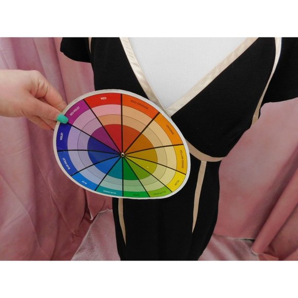 Anthropologie Dress Women's 10 Black Cream Yoanna Baraschi Sheath Ponte - Picture 7 of 10